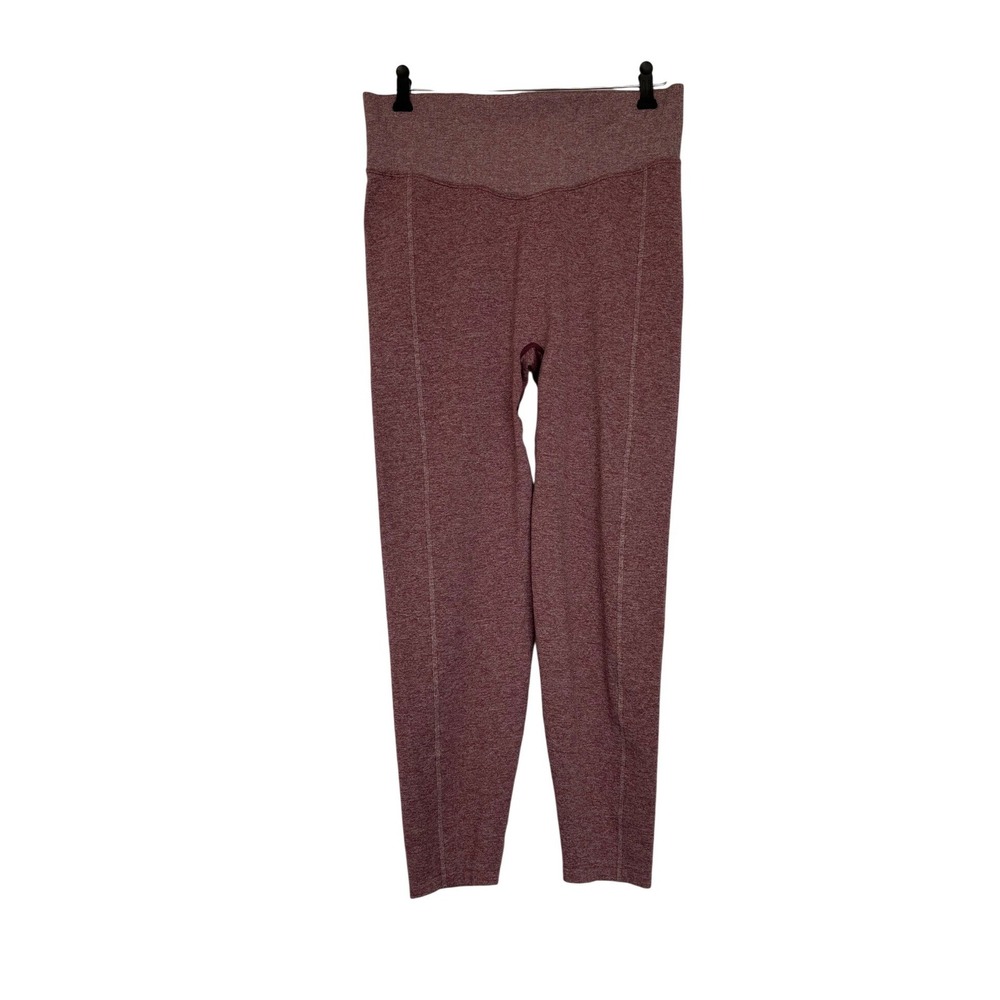 Pink Victoria's Secret Active Seamless Leggings XXL Maroon Heathered High Waist‎
